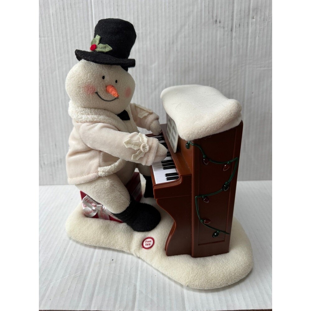 Hallmark 2005 Piano Playing Snowman Musical Christmas Lights & Sounds Works